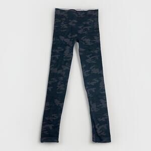 Spanx Womens Medium Camo Leggings High Rise Shapewear Black Gray Ankle